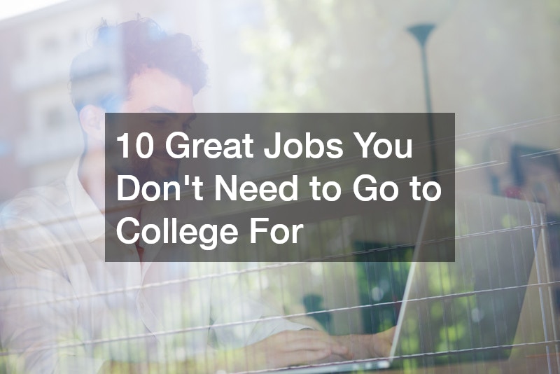 jobs you dont need to go to college for